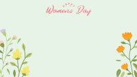 Floral Women's Day Zoom Background Image Preview