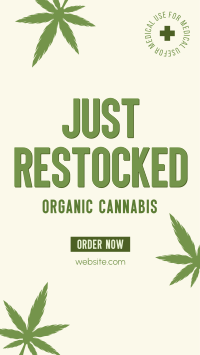 Cannabis on Stock YouTube Short Design