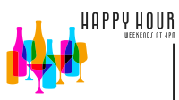 Deco Happy Hour Facebook Event Cover Design