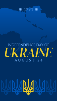 Symbolic Ukraine Independence YouTube Short Design