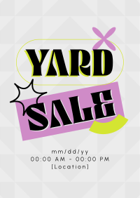 Agnostic Yard Sale Poster Design