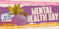 Scrapbook Mental Health Day Twitter Post Design