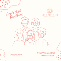 Protected Together Instagram Post Design