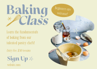 Pastry Baking Class Postcard Image Preview