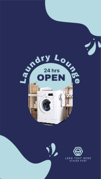 Laundry Lounge Facebook Story Design