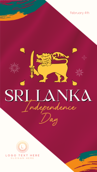 Sri Lanka Independence Facebook Story Design