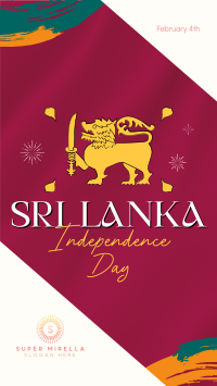 Sri Lanka Independence Facebook story Image Preview