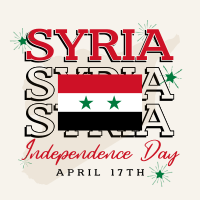 Syria Independence Day Linkedin Post Image Preview