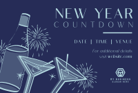 Countdown Fireworks Pinterest Cover Design