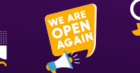 We Are Open Again Facebook Ad Design