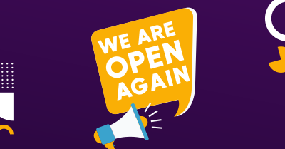 We Are Open Again Facebook ad Image Preview