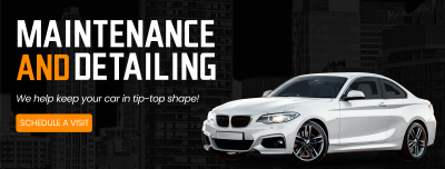 Maintenance and Detailing Facebook cover Image Preview