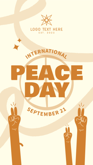 Peace Day Facebook story Image Preview