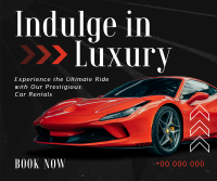 Luxurious Car Rental Service Facebook Post Design