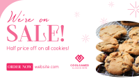 Baked Cookie Sale Facebook Event Cover Design