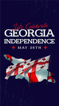 Let's Celebrate Georgia Independence YouTube short Image Preview