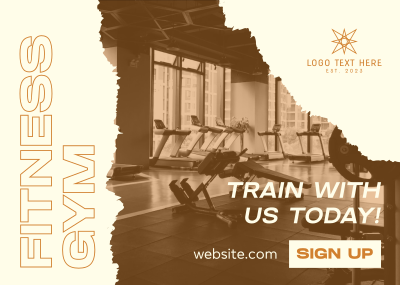 Train With Us Postcard Image Preview