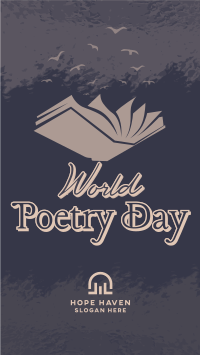 Happy Poetry Day Facebook story Image Preview