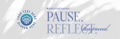 Pause & Reflect Twitter header (cover) Image Preview