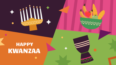 Multicolor Kwanzaa Facebook event cover Image Preview