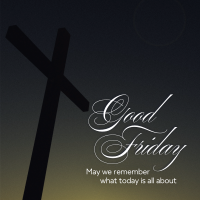 Good Friday Crucifix Greeting Instagram post Image Preview