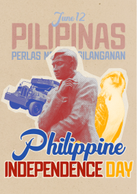 Retro Philippine Independence Day Poster Image Preview