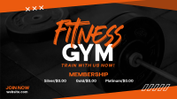 Fitness Gym Facebook Event Cover Design