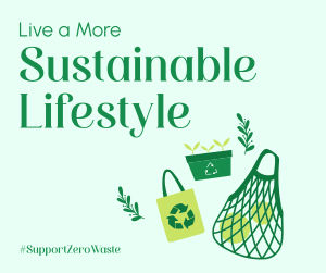 Sustainable Living Facebook post Image Preview