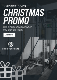 Christmas Fitness Poster Image Preview