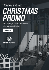 Christmas Fitness Poster Image Preview
