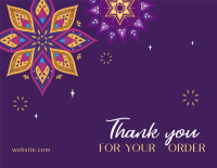 Colorful Night Thank You Card Image Preview