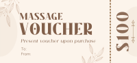 Chic Massage Gift Certificate Image Preview