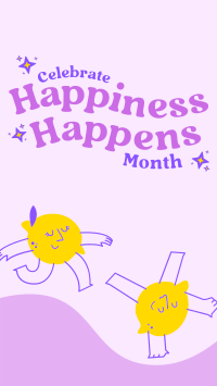 Celebrate Happiness Month Instagram story Image Preview