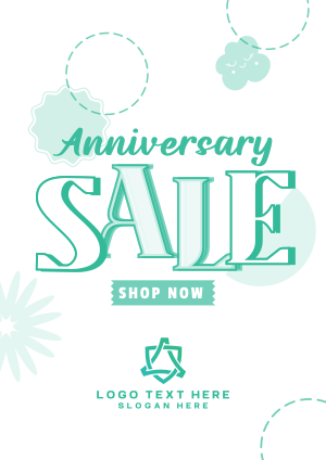 Hippie Anniversary Sale Flyer Image Preview