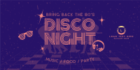 80s Disco Party Twitter post Image Preview