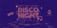 80s Disco Party Twitter Post Image Preview