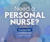 Modern Personal Nurse Facebook Post Design