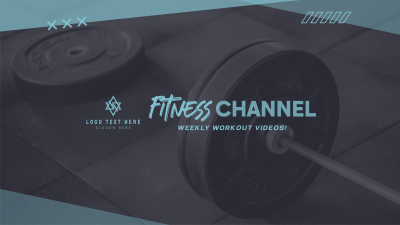 Fitness Gym YouTube Banner Image Preview