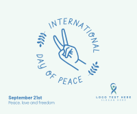 Peace Hand Sign Facebook post Image Preview