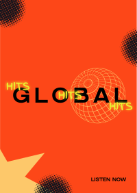 Global Music Hits Flyer Design