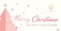 Christmas Tree Greeting Facebook Ad Design