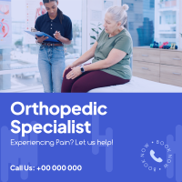 Orthopedic Specialist Instagram Post Design
