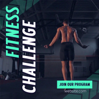 Summer Fitness Challenge Instagram Post Preview