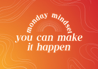 Monday Mindset Quote Postcard Image Preview