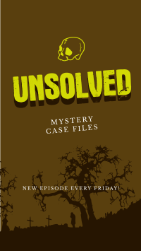 Unsolved Mysteries Facebook Story Design