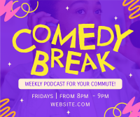 Comedy Break Podcast Facebook post Image Preview