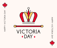 Victoria Day Crown Facebook Post Design
