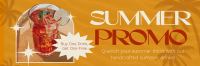 Modern Summer Promo Twitter Header Design