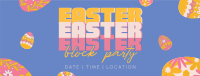 Easter Party Eggs Facebook Cover Design