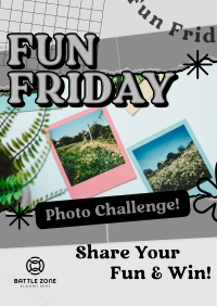 Fun Friday Photo Challenge Flyer Design